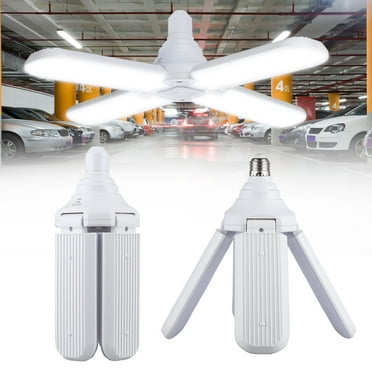 E26/E27 LED Garage Light Bulb Deformable Ceiling Fixture Lights Workshop Lamp 
